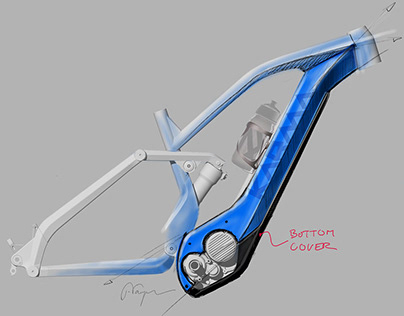 Soar e-bike down tube design