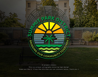 PARK DISTRICT Logo Design - Sea Beach Park Logo Design