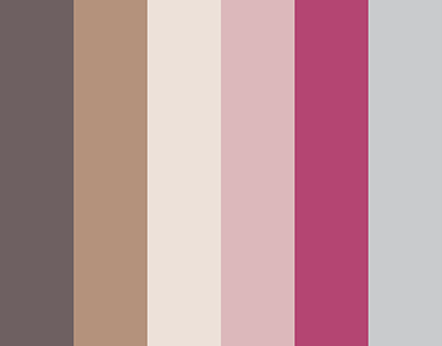 Soft color palette for a brand