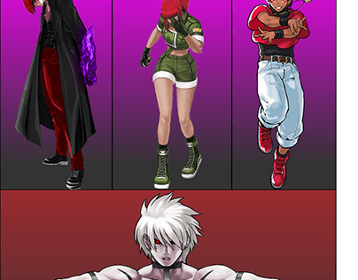 Fatal Fury characters on Behance