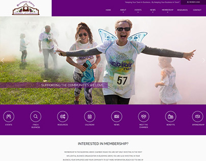 Web Design: Blooming Grove Chamber of Commerce