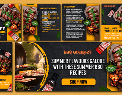 BBQ Gourmate Ads and Banner