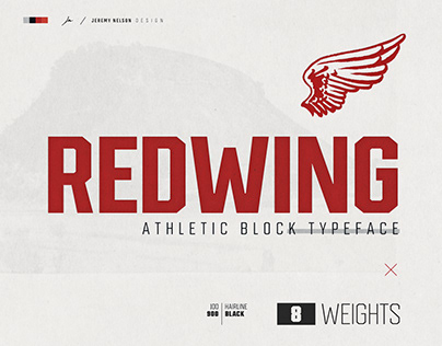 Redwing | Athletic Display Font - Two FREE Weights