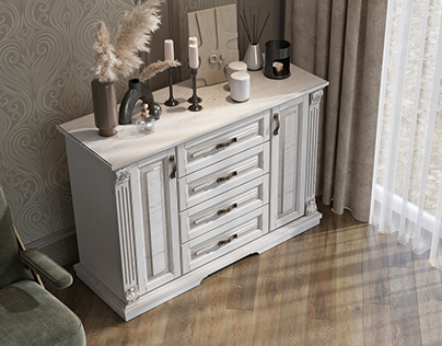Classic wooden sideboard