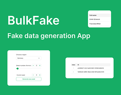 BulkFake generate error data