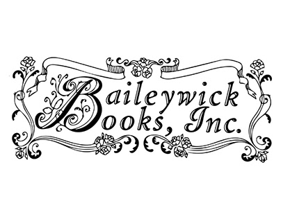 Digitized old bookstore logo