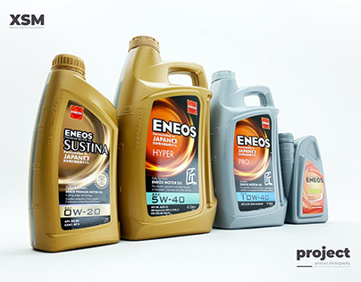 Eneos engine oil - Product photography