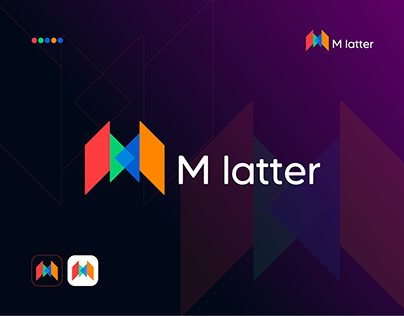 M latter logo design | M logo mark
