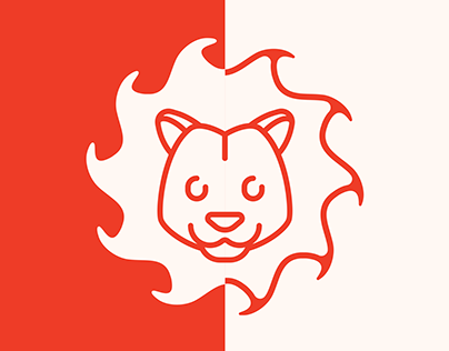 Flame Lion Games Brand Identity