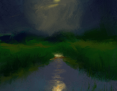 a Last moonlit night
