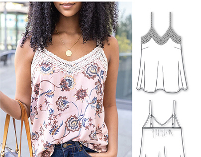 CROCHET TRIMMED SOFT CAMISOLE