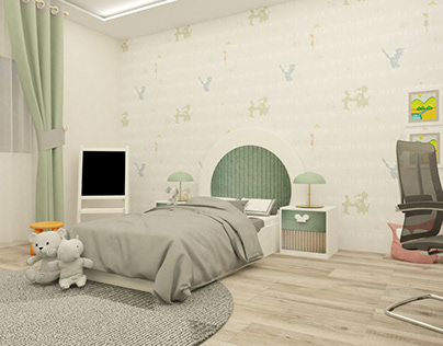 Kid Bedroom Design (HDf + Laminate Wood)