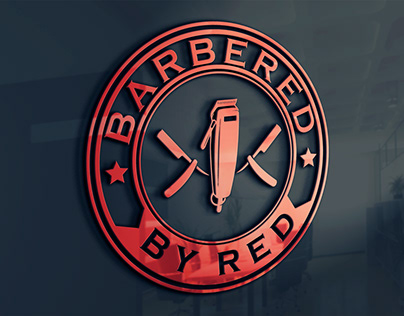 BARBERED BY RED LOGO