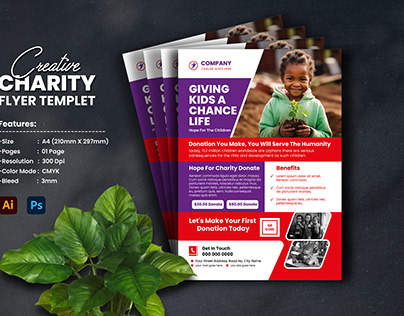 Creative Charity Flyer Template