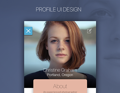 Profile UI Design