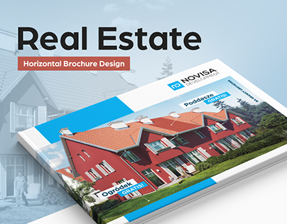 Real Estate - Horizontal Brochure Design - Kolorowe