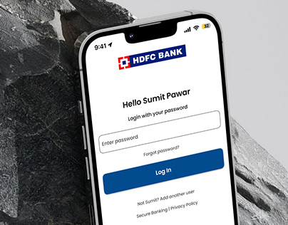 HDFC Bank app Redesign Concept