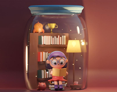 Light filled jar