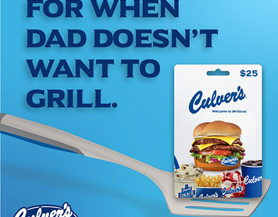 Culver's Gift Card & Gift Card Web Ads (School Project)