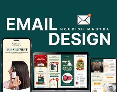 Nourish Mantra Skincare Email Designs