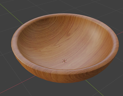 Wooden Bowl 3D Model