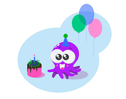 Baby octopus's birthday