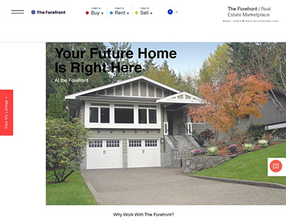 The Forefront Homes Web Design