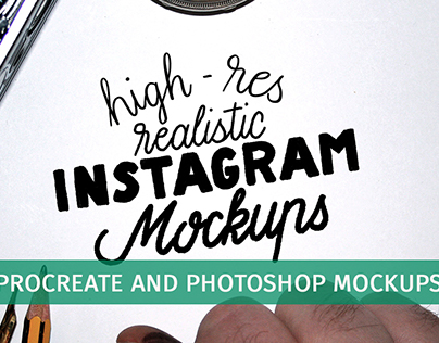Instagram Mockups for Procreate and Photoshop