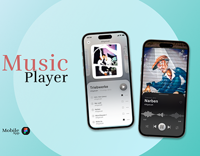 Music Player Mobile App and Mockup Design