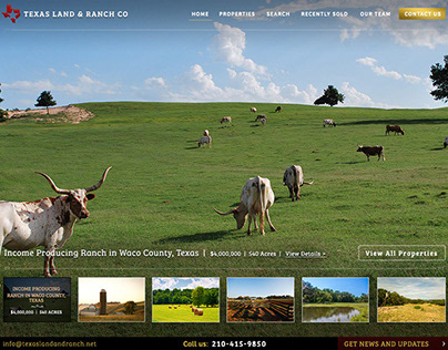 Texas Land and Ranch website