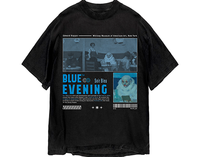 Blue Evening Poster