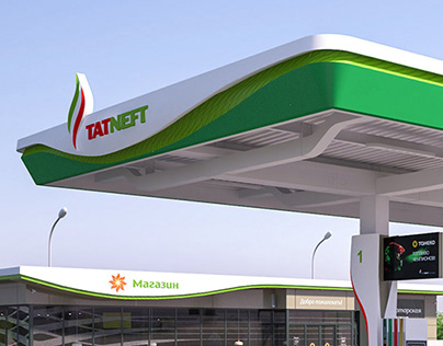 Visualization of the filling stations TATNEFT