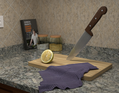 Kitchen Knife 3D Model
