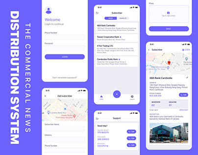 The Commercial News Distribution System - App Design