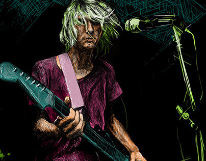Kurt Cobain Digital Drawing