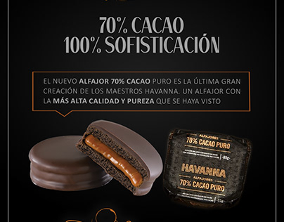 Publicidad Havanna Cacao 70%