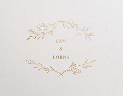 Sam & Lorna Wedding Invitation ｜ 婚禮喜帖設計