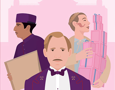 Hotel Grand Budapest | Textless Movie Poster