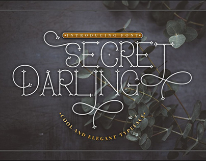 Free Classic Monoline Typeface - Secret Darling Font