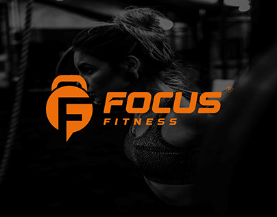 Focus fitness Gym logo brand identity guidelines design