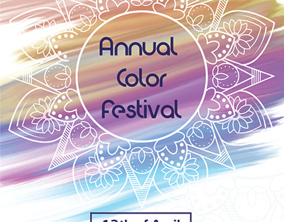 Annual Color Festival Flyer