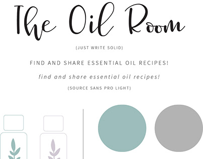 The Oil Room Style Guide & Web Design