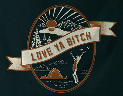 Love Ya Bitch - t-shirt graphic