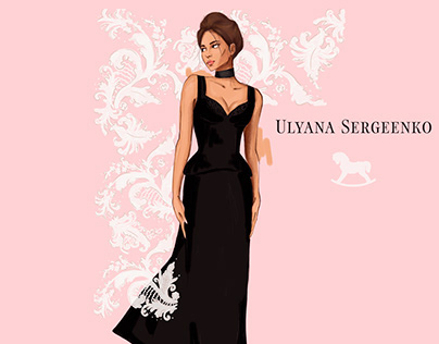 Illustrations of Ulyana Sergeenko collection