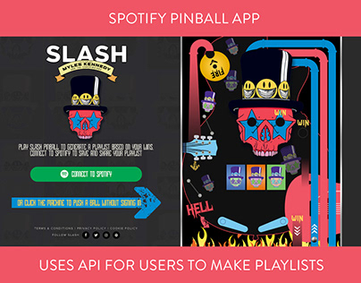 Slash Spotify Pinball Application