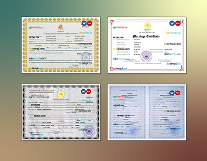 Bangladesh, Barbados, Belarus certificate templates