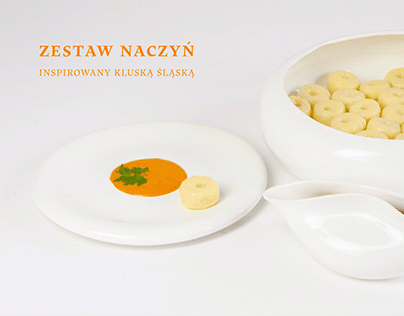 Tableware inspired by Silesian noodels