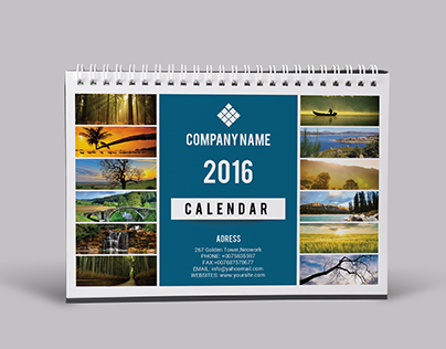 Desk Calendar 2016