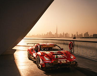 Lego Ferrari 488 GTE in Dubai