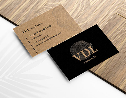 VDL woodworks - Logo & business card